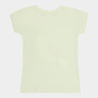 Girls Cotton T-Shirt, Light Green, small image number null