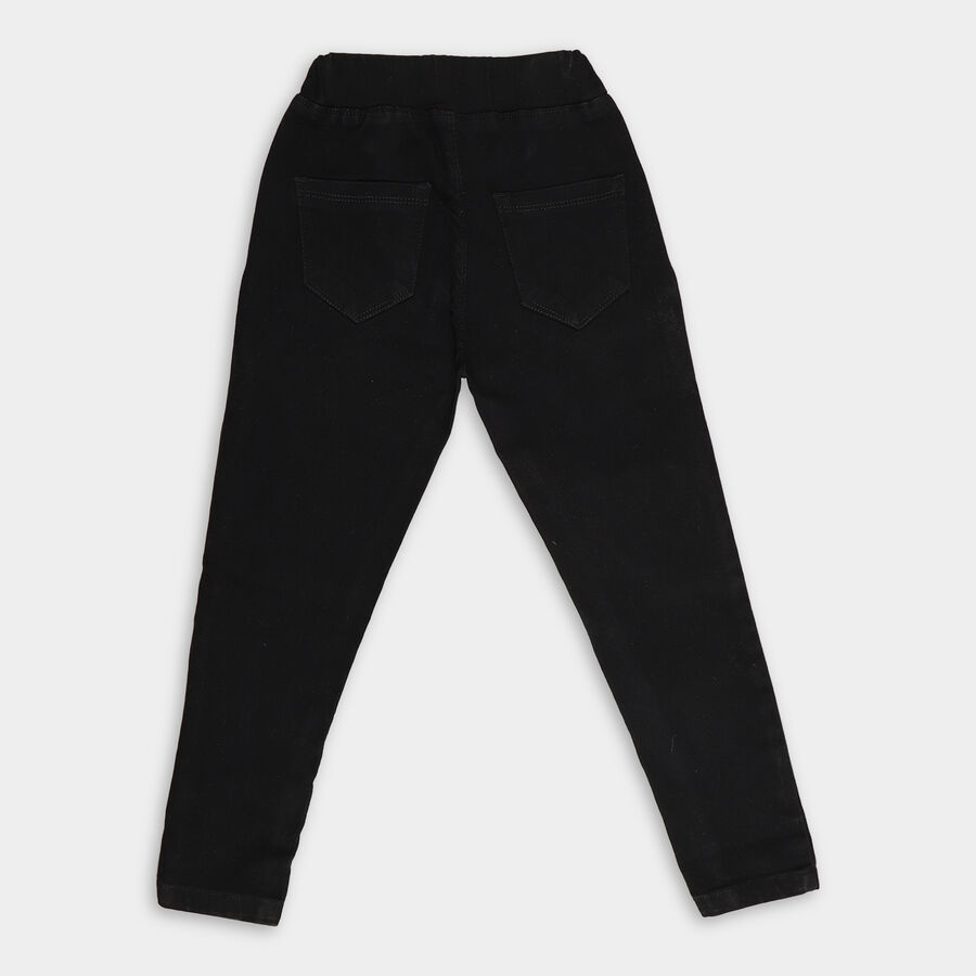 Girls' Jeans, Black, large