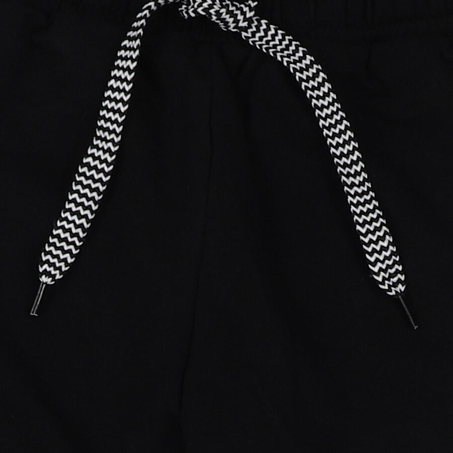 Boys' Black Cotton Blend Pyjama, Black, large