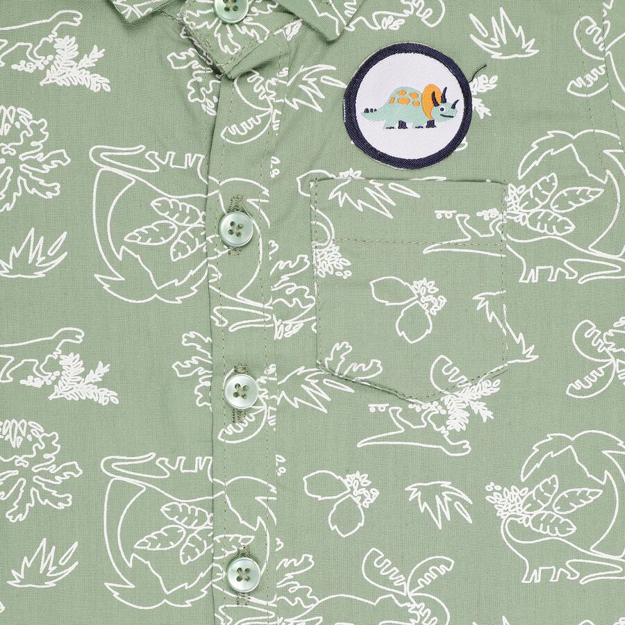 Infants' 100% Cotton Shirt, Olive, large image number null
