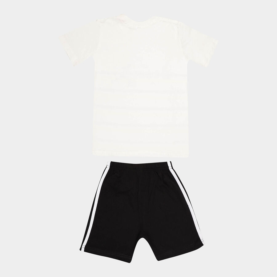 Boys Cotton Baba Suit, White, large image number null