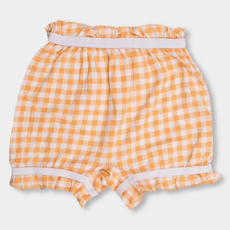 Girls' 100% Cotton Basic Bloomer, Orange, large image number null