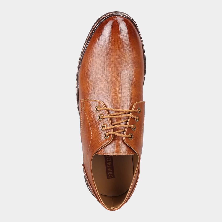 Men Lace-Ups Casual Shoes, Tan, large image number null