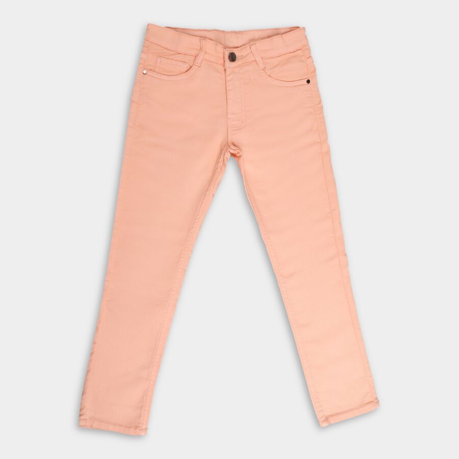 Girls' Jeans, Peach, large image number null