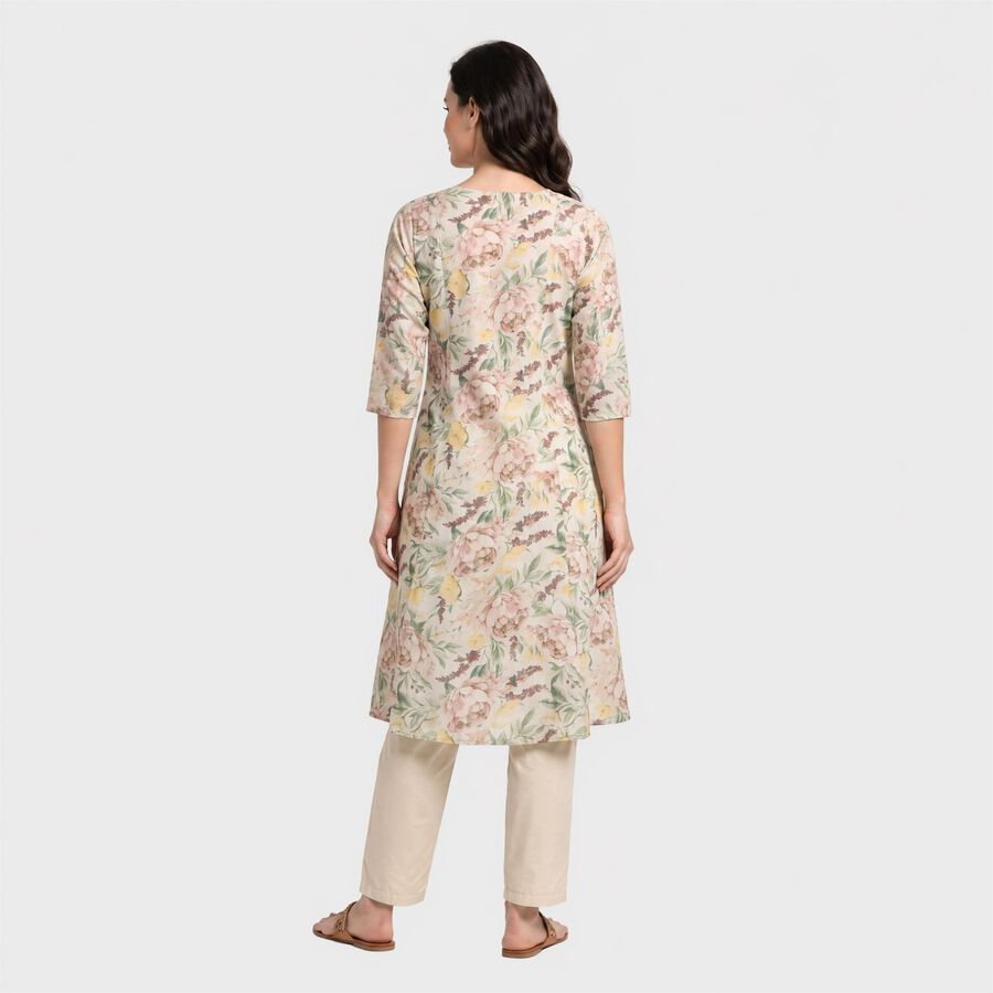 Women's Light Pink Floral Printed Ethnic Set, Light Pink, large