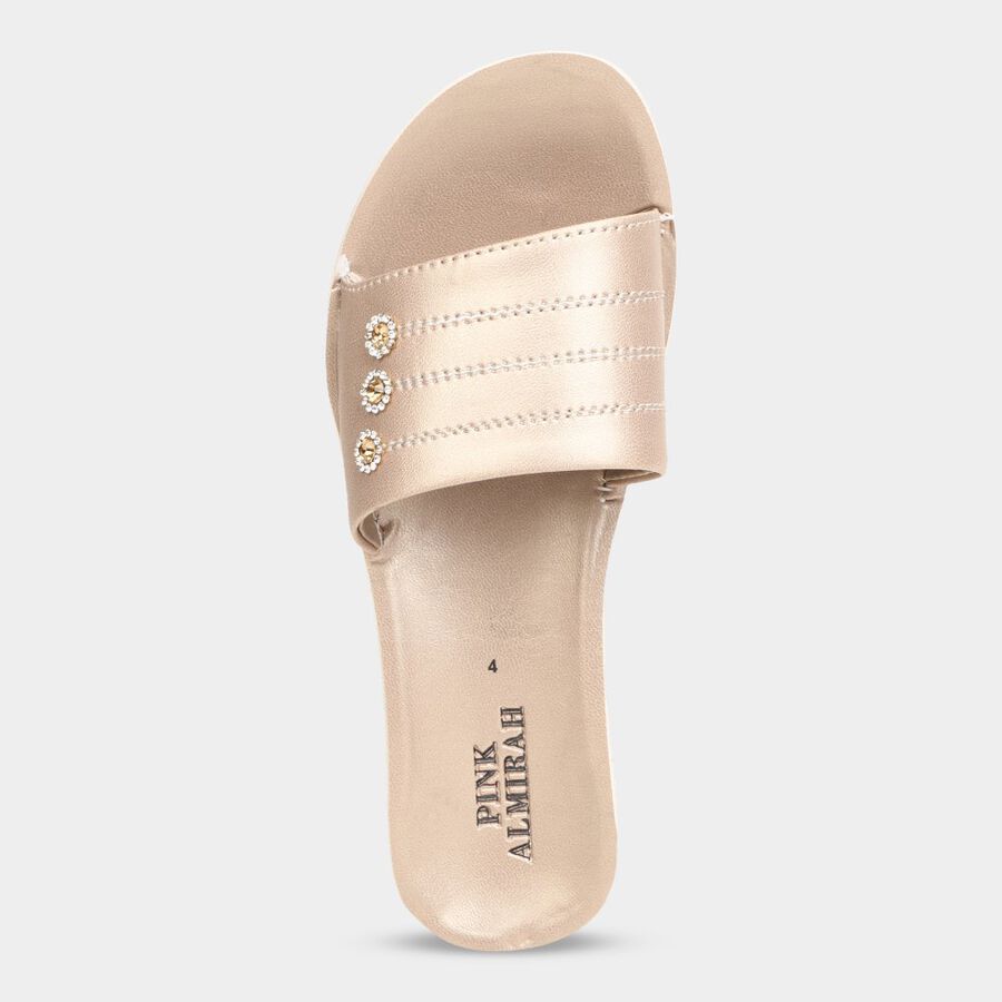 Womens Sandals, Golden, large image number null