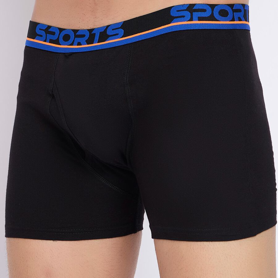 Men's 100% Cotton Trunks , काला, large image number null