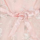 Girls' Soft Pink Flared Sleeveless Embroidered Frock, Light Pink, small image number null