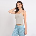 Ladies' 100% Cotton Slips, Light Grey, small