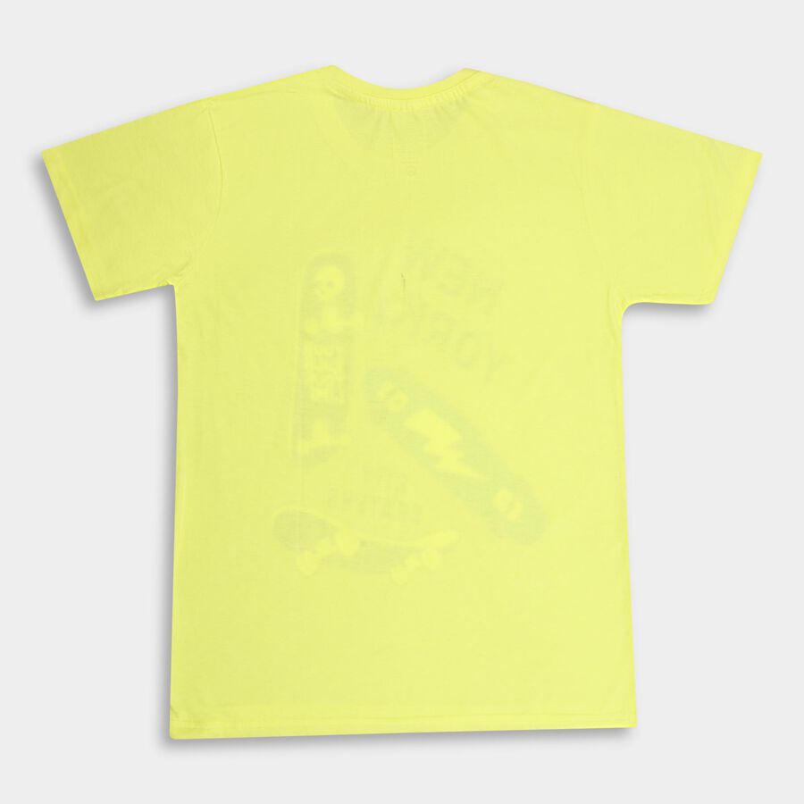 Boys' Half Sleeves T-Shirt , Yellow, large image number null