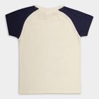 Boys' 100% Cotton Half Sleeves T-Shirt , ऑफ व्हाइट, small image number null