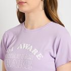 Ladies' Round Neck T-Shirt , लाइलेक, small