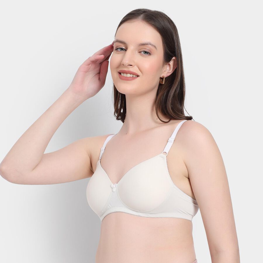 Ladies' Bra , Off White, large image number null