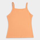 Girls' 100% Cotton Vest (Pack of 2), Peach, small image number null