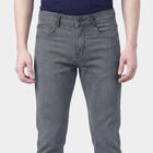 Men's Grey Slim Fit Jeans, Light Grey, small