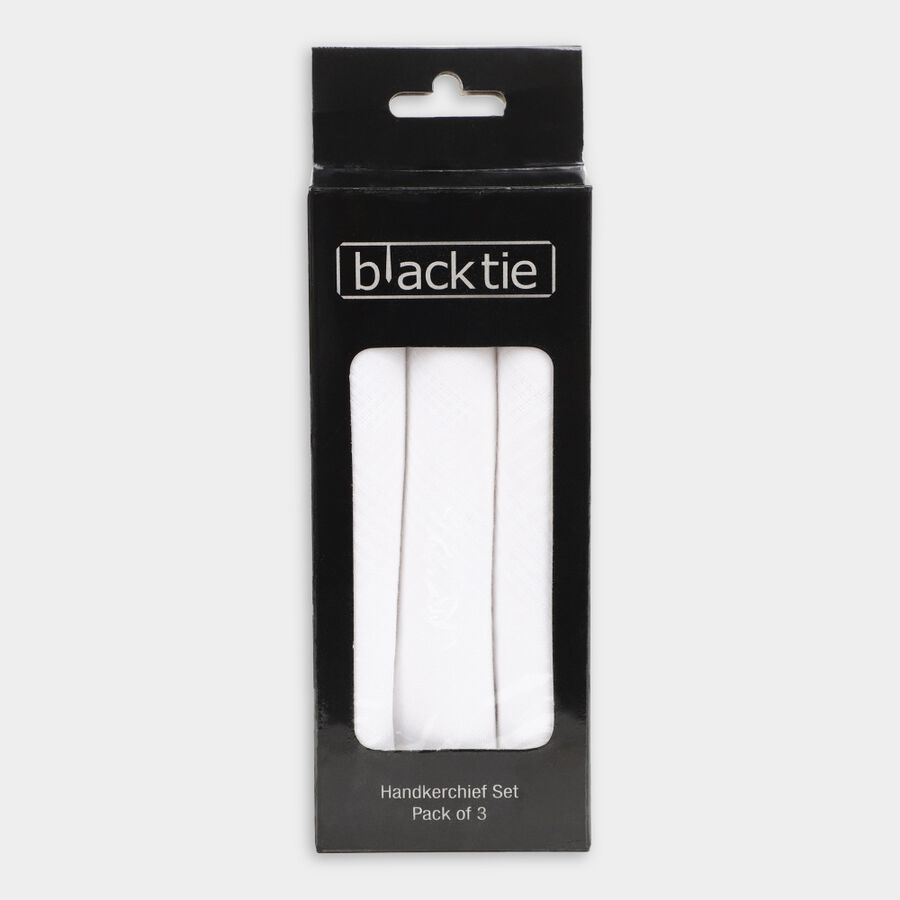 Men's Cotton Hanky, White, large