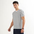 Men's Round Neck Half Sleeves T-Shirt , White, small image number null