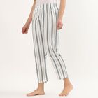 Women's Light Grey Relaxed Fit Cotton Blend Pyjama, मध्यम नीला, small