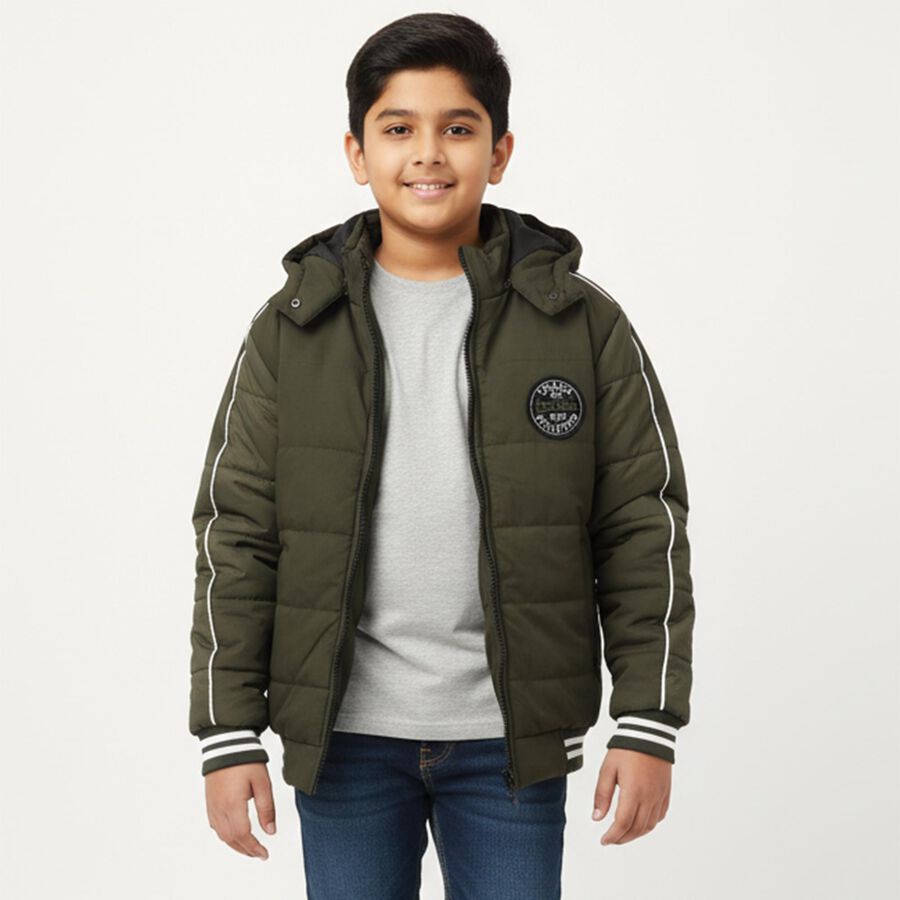 Boys' Jacket, Olive, large image number null