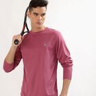 Men's Muted Pink Crew Neck Casual T-Shirt, Light Pink, small image number null