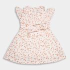 Girls' 100% Cotton Frock , Off White, small image number null