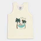 Infants' Cotton Vest, Yellow, small image number null