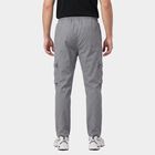 Men's Light Grey Jogger Fit Solid Track Pants, हल्का ग्रे, small