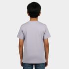 Boys Light Blue Crew Neck Regular Boys T-Shirt, हल्का नीला, small