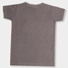 Boys' 100% Cotton Half Sleeves T-Shirt, Dark Grey, small image number null