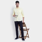 Cotton Solid Casual Shirt, Yellow, small image number null