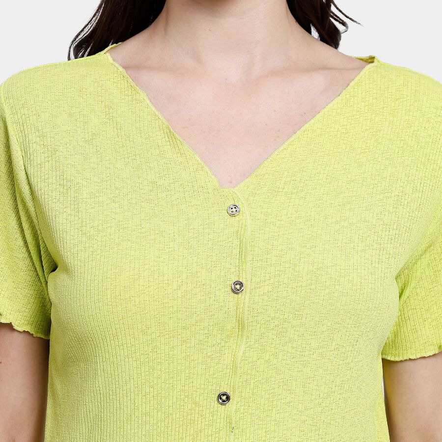 Ladies'  Crop  Top, Light Green, large image number null