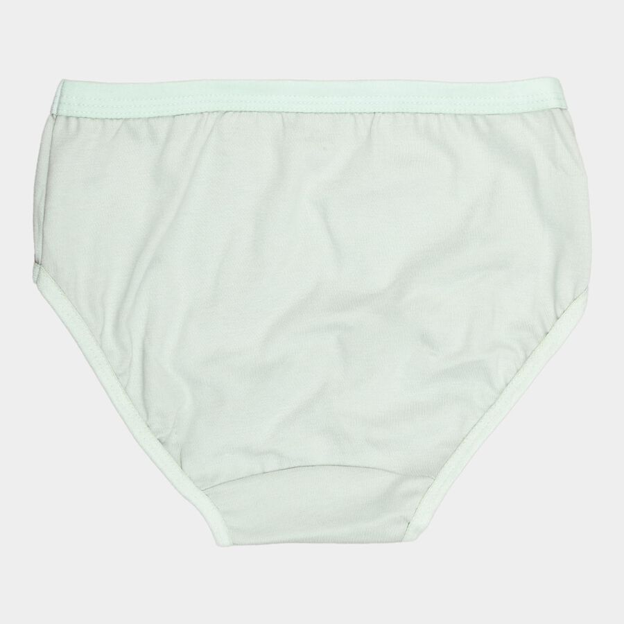 Girls Cotton Solid Panty, Light Green, large image number null
