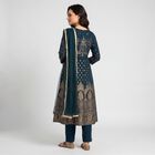 Women's Teal Embroidered Ethnic Set, Teal Blue, small