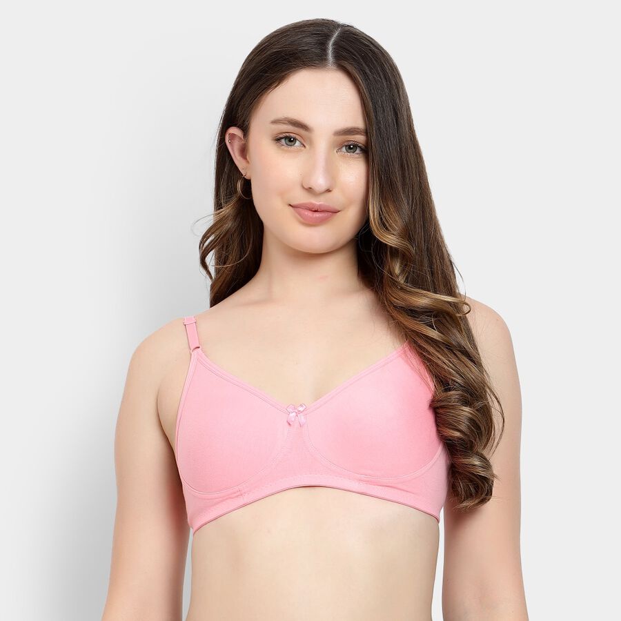 Ladies' Non-Padded Bra, Light Pink, large image number null