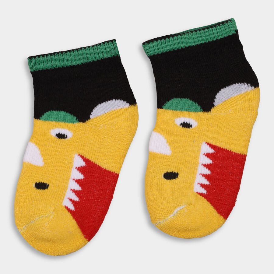 Infants Socks (Pack of 2), Black, large image number null