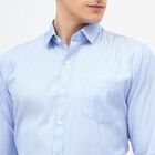Men's Light Powder Blue Slim Fit Formal Shirt, Mid Blue, small image number null