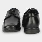Men's Black Lace-Up Derby Formal Shoes, काला, small