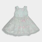 Girls' Frock, हल्का हरा, small image number null