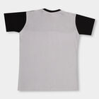 Boys' 100% Cotton Half Sleeves T-Shirt, हल्का ग्रे, small image number null