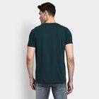 Men's Round Neck Half Sleeves T-Shirt, गहरा हरा, small image number null