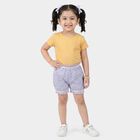 Girls' Lilac Regular Fit Ruffled Bloomer, Lilac, small