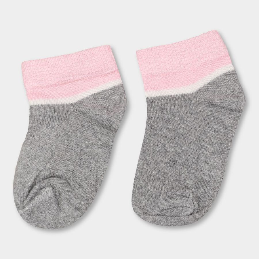 Girls' Socks, हल्का गुलाबी, large image number null