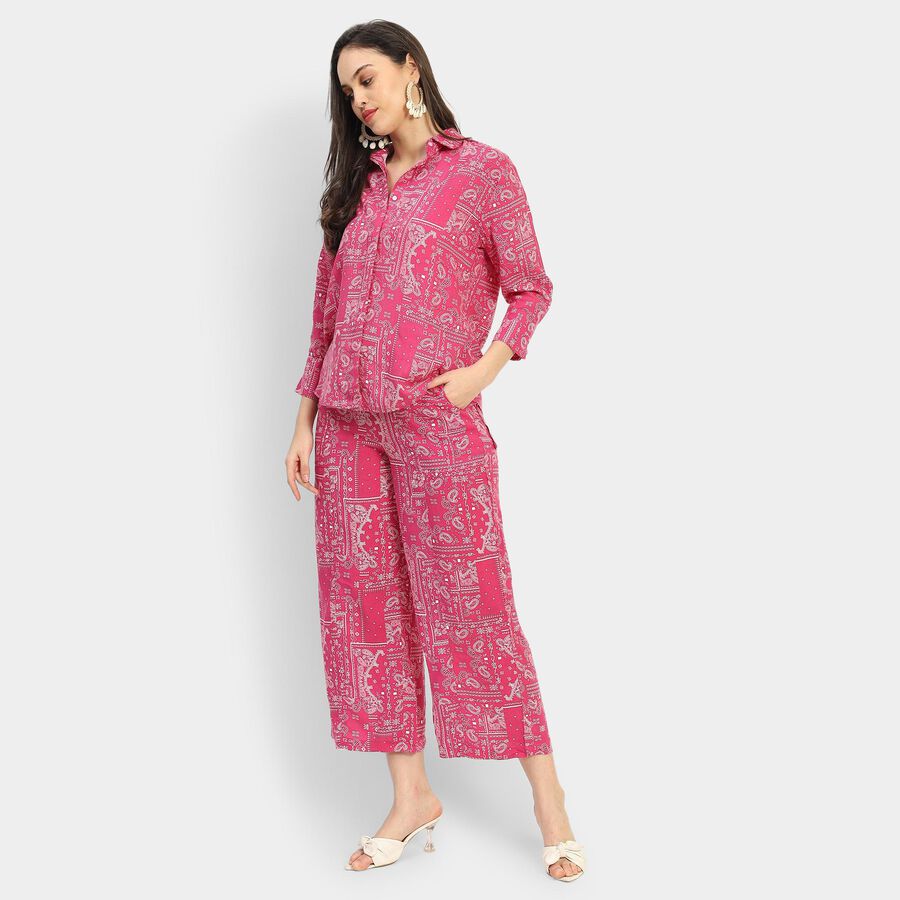 Ladies' Co-ord set , रानी (फ्यूशिया), large image number null