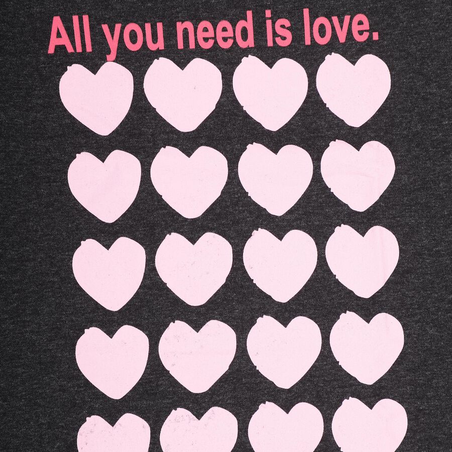 Girls' T-Shirt, Charcoal, large image number null