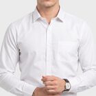 Men's White Formal Shirt, सफ़ेद, small