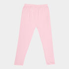 Girls Solid Leggings, Light Pink, small image number null