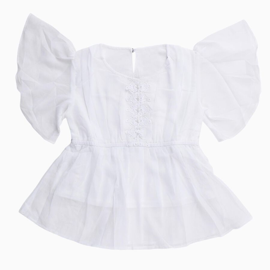 Girls' T-Shirt, White, large image number null