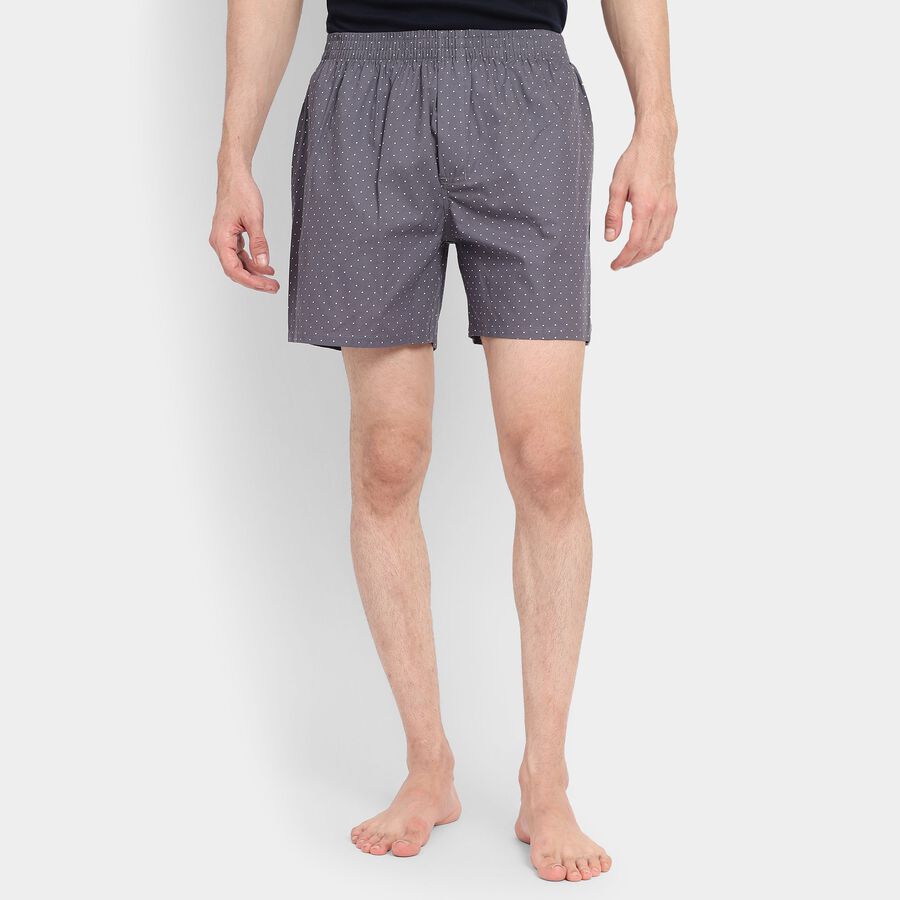 Men's 100% Cotton Boxers , Light Grey, large image number null