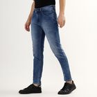 Men's Five Pocket Slim Fit Jeans , Mid Blue, small image number null