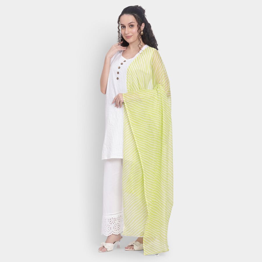 Ladies' Dupatta , हल्का हरा, large image number null